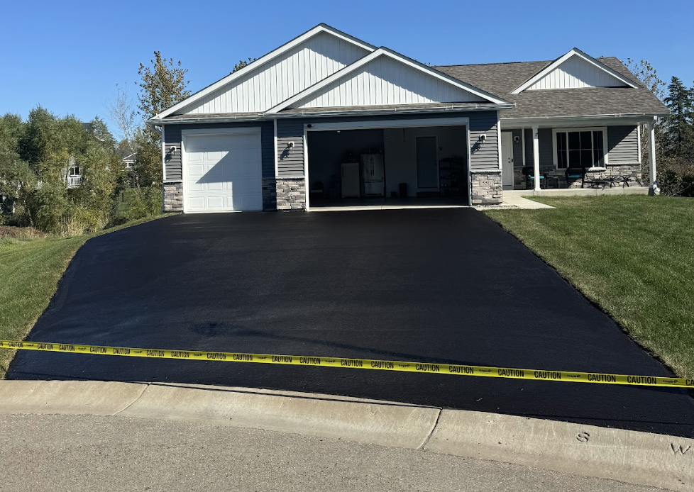 Driveway after seal coating - Project 4