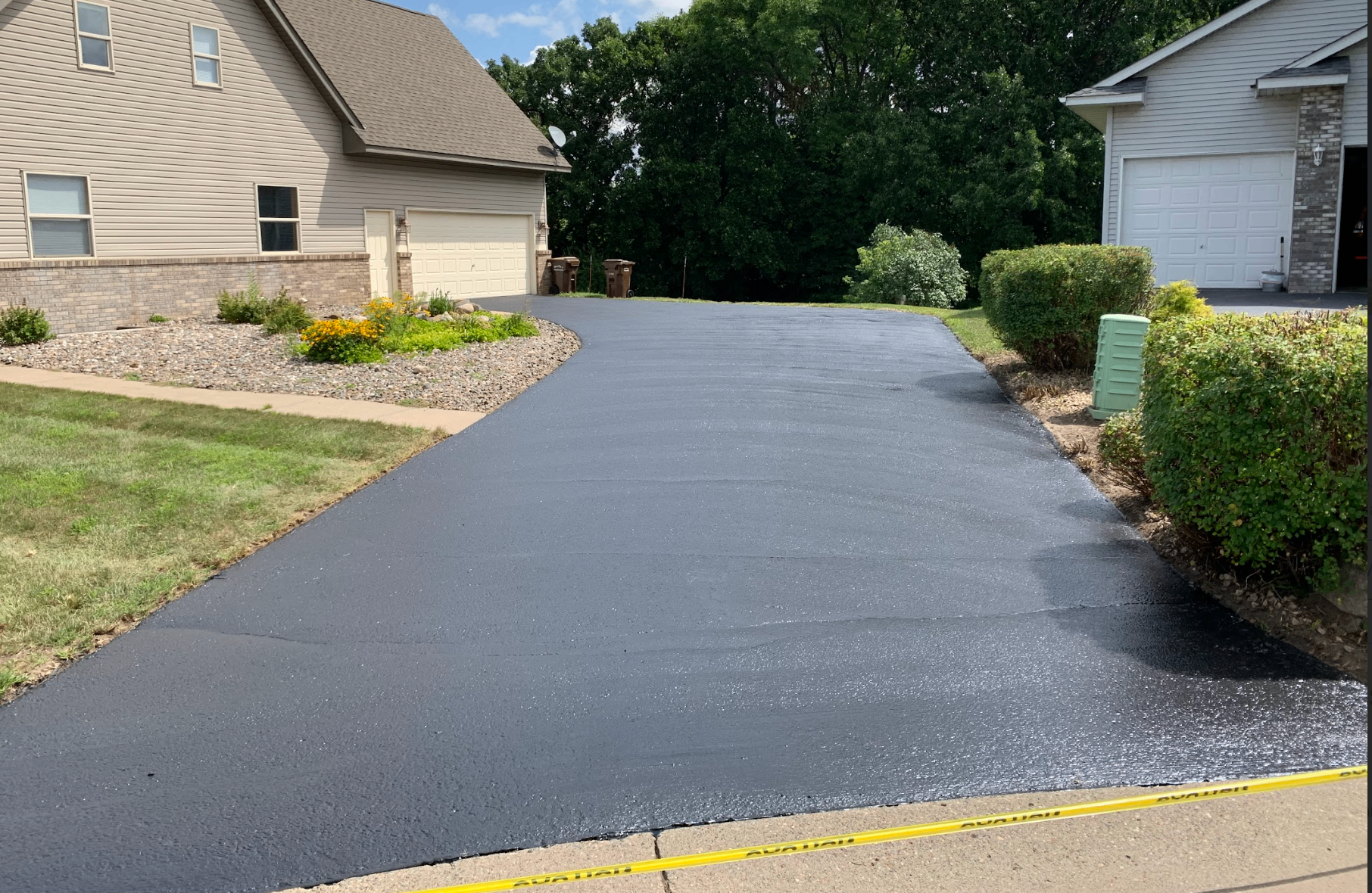 Driveway after seal coating - Project 6