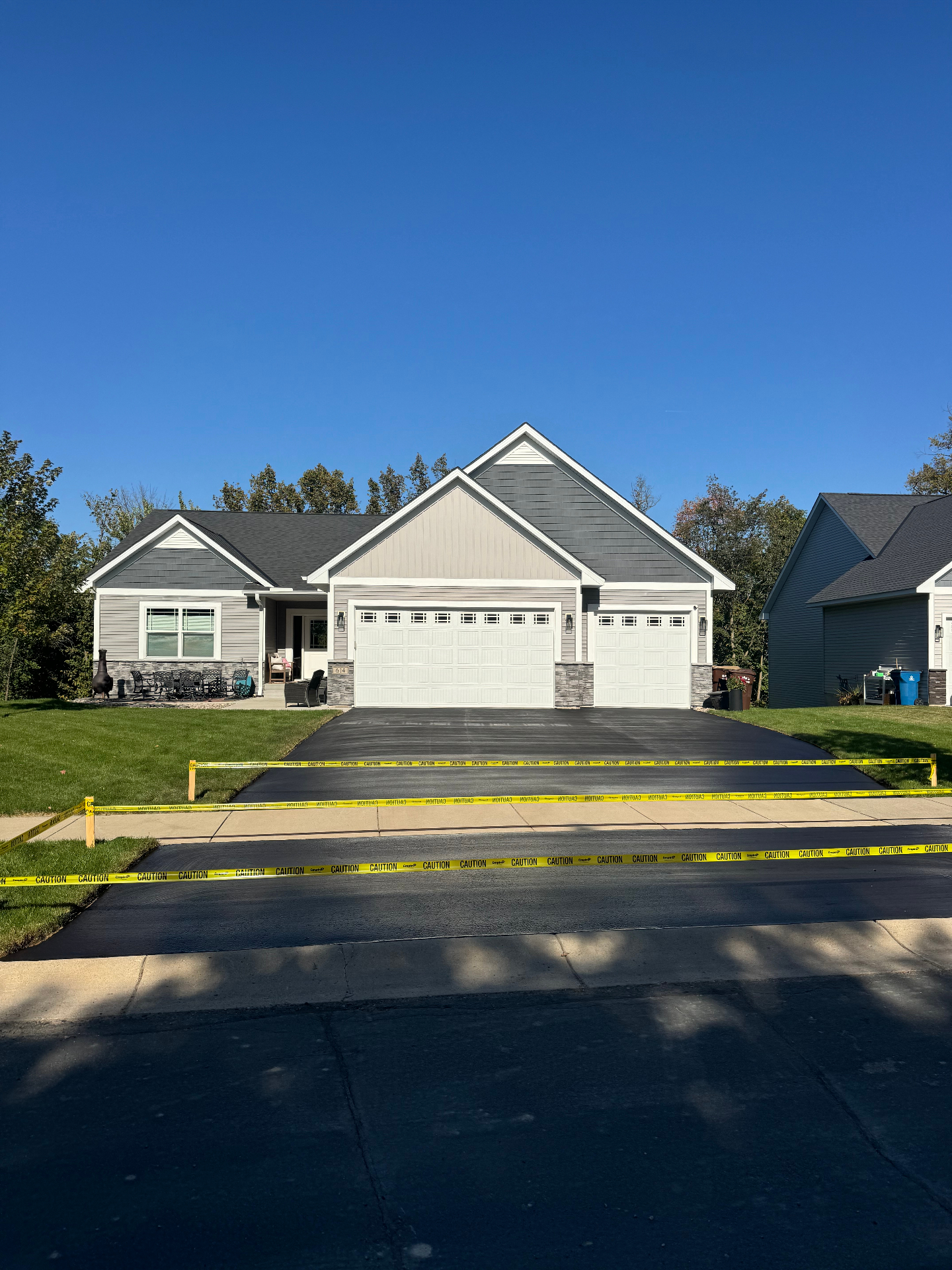 Driveway after seal coating - Project 3